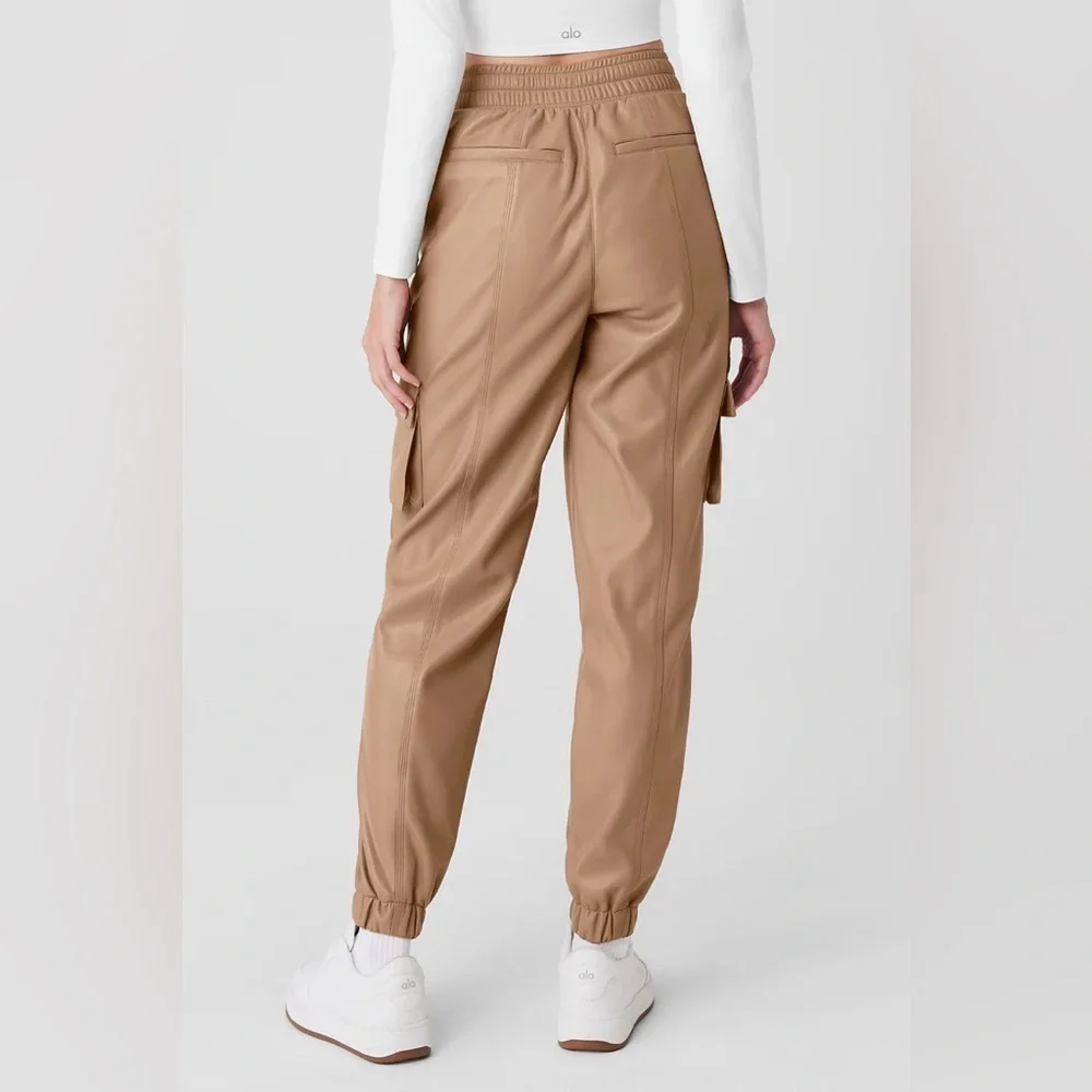 Alo Yoga Faux Leather Power Hour Jogger 29